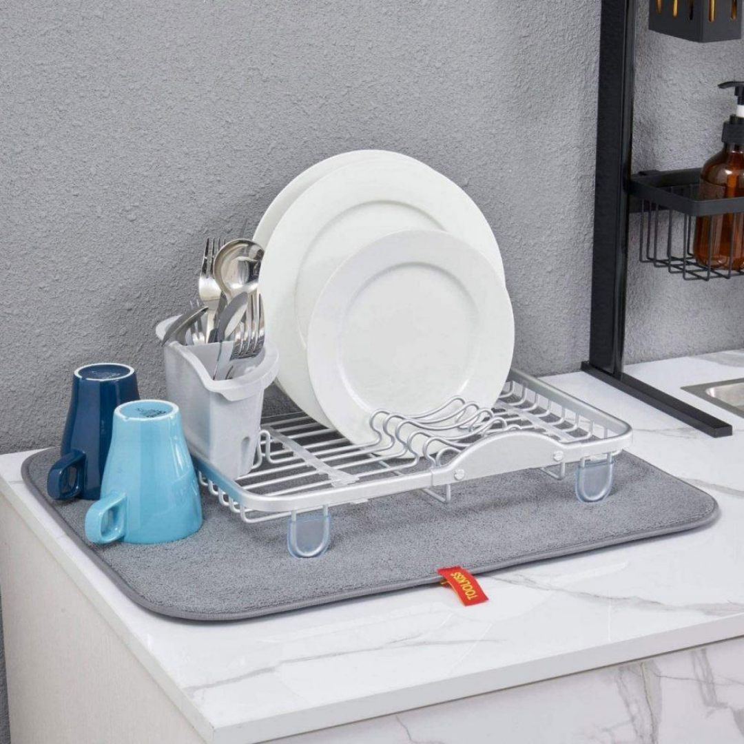 Multipurpose Drain Mat with Dish Stand