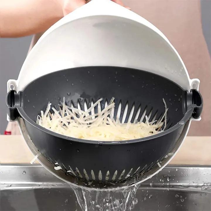 vegetable cutter with drain basket